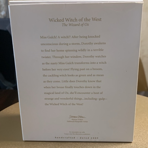2009 HALLMARK 70th Anniversary Wizard of Oz /Wicked Witch of the West Ornament - Picture 13 of 14